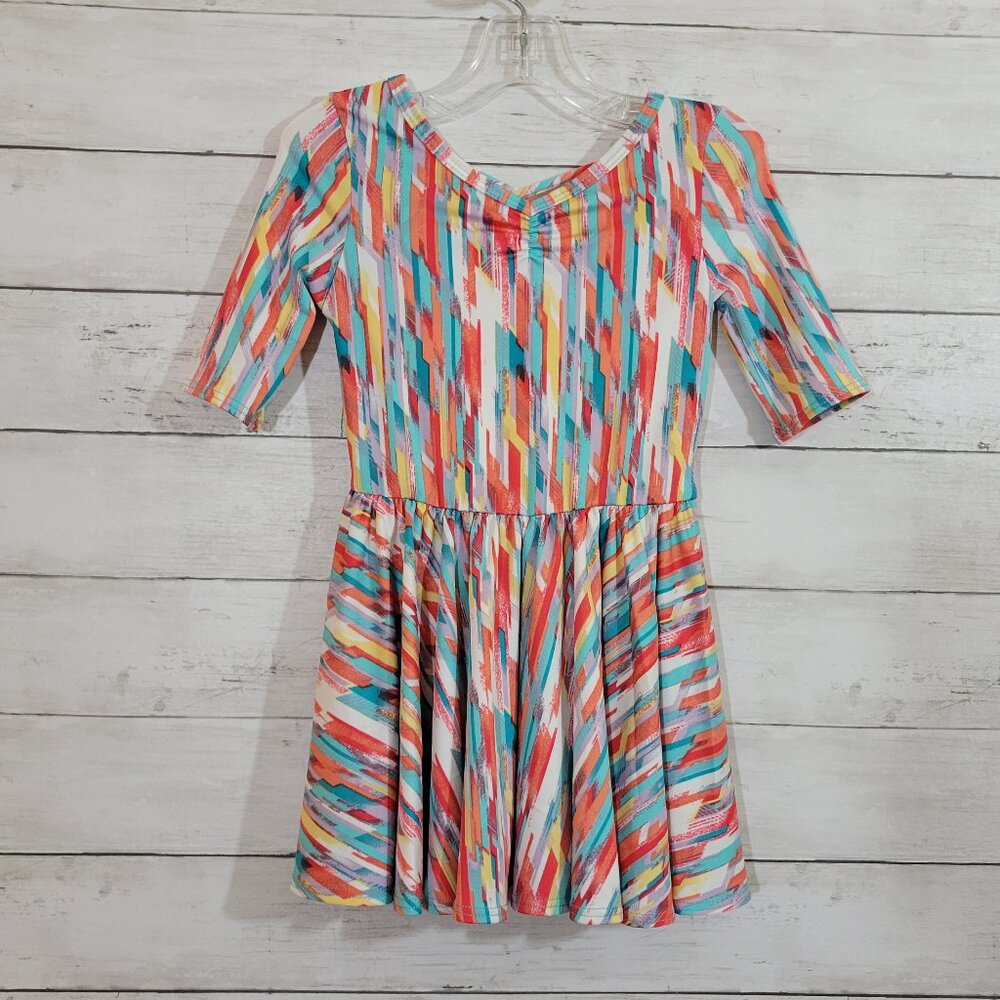 Dot Dot Smile Baby Girl Striped Print Ballerina Style Twirl Dress Summer Size 2T